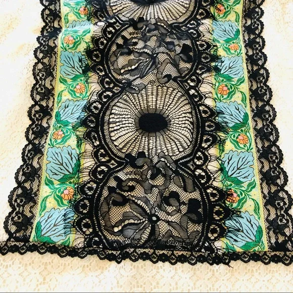 Anna Sui Embroidered Lace Eyelash Embellished Dress Size 8 - Picture 11 of 15